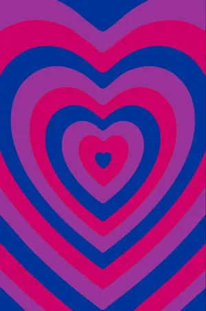 Blue Pink Powerpuff Girls Heart Wallpaper