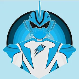 Blue Ranger Vector Art Wallpaper
