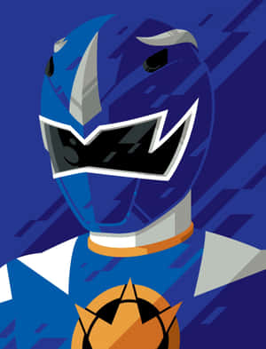 Blue Ranger Vector Illustration Wallpaper