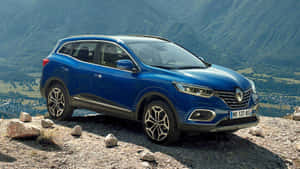 Blue Renault Kadjar Mountain View Wallpaper