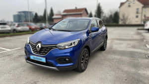 Blue Renault Kadjar Parked Outdoors Wallpaper