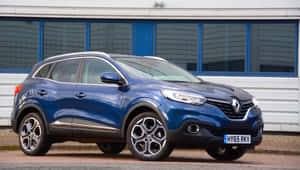 Blue Renault Kadjar S U V Parked Wallpaper