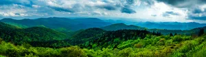 Blue Ridge Mountains: A Picturesque View Of The Appalachian Scenery In Blue Ridge, Georgia. Wallpaper