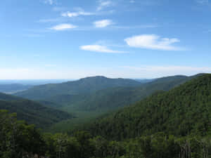 Blue Ridge Mountains In Autumn Wallpaper