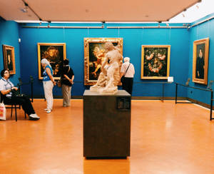 Blue Room At Uffizi Gallery Wallpaper