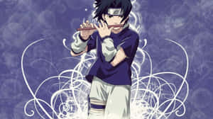 Blue Sasuke, Ready To Challenge Destiny Wallpaper