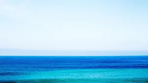 Blue Sea Calms Wallpaper