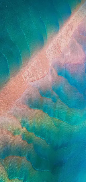 Blue Sea Water Reflection On The Samsung Galaxy Note 10 Wallpaper