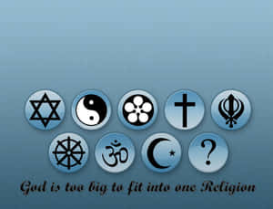 Blue Secular Desktop Theme Wallpaper