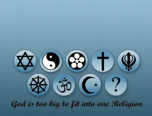 Blue Secular Desktop Theme Wallpaper