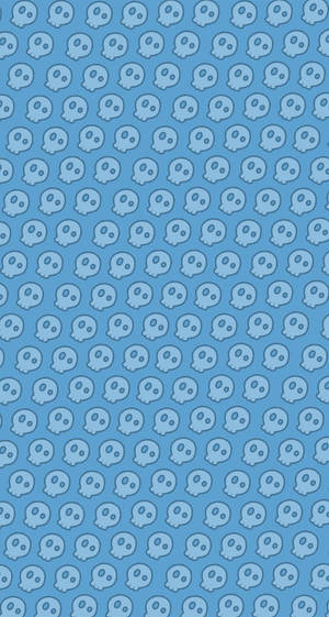Blue Skulls Cute Iphone Lock Screen Wallpaper