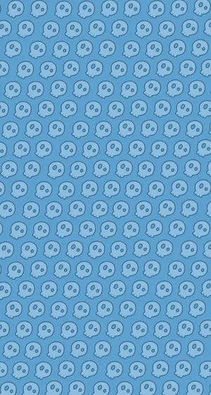 Blue Skulls Cute Iphone Lock Screen Wallpaper