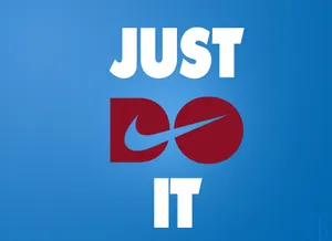 Blue Slogan Just Do It Wallpaper