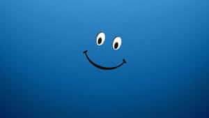 Blue Smiley Face Wallpaper Wallpaper