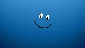 Blue Smiley Face Wallpaper Wallpaper