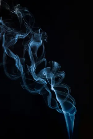 Blue Smoke Iphone X Amoled Wallpaper