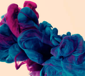 Blue Smoke Swirling Around Wallpaper