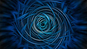 Blue Spiral Artwork Wallpaper