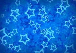 Blue Star Pattern Background Wallpaper