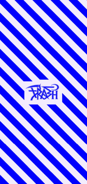 Blue Stripes With Trash Gang Wallpaper