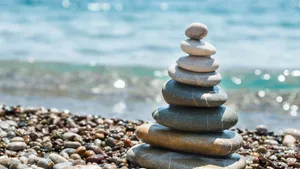 Blue Sunrise Over Ocean Wallpaper