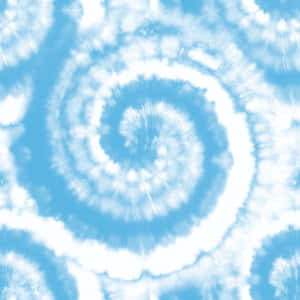 Blue Tie Dye Shell Pattern Wallpaper