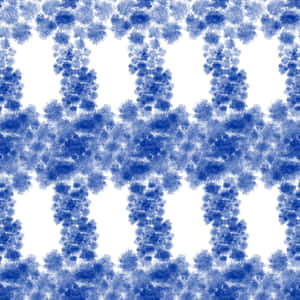 Blue Tie Dye White Pattern Flower Design Wallpaper