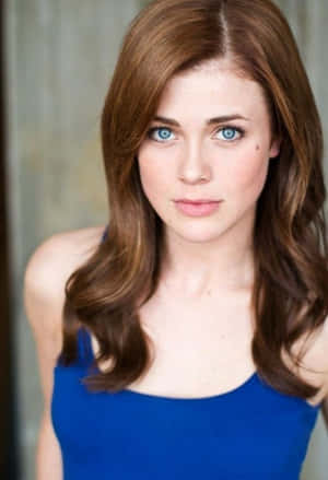 Blue Top Portrait Headshot Wallpaper