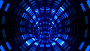 Blue Tunnel Illusion Cool Pfp Wallpaper