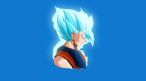 Blue Vegito's Side Profile Wallpaper