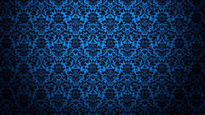Blue Vintage Abstract Pattern Wallpaper