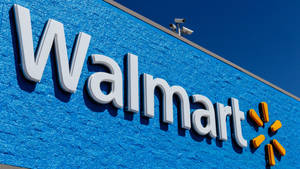 Blue Walmart Structure Wallpaper