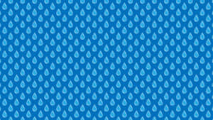 Blue Water Drop Pattern Wallpaper