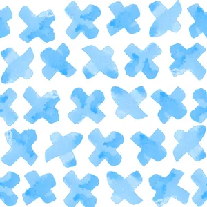 Blue Watercolor Butterflies Pattern Wallpaper