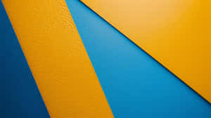 Blue Yellow Abstract Design Wallpaper