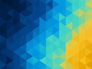 Blue Yellow Geometric Gradient Background Wallpaper