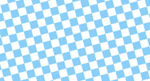 Blueand White Checkered Pattern Wallpaper