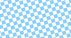 Blueand White Checkered Pattern Wallpaper