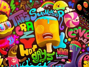 Bluebird Of Happiness Looking Up At The Sun Wallpaper