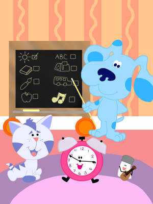 Blues Clues Blue Teaching Wallpaper