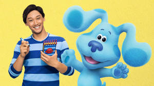 Blues Clues Josh And Blue Notepad Wallpaper