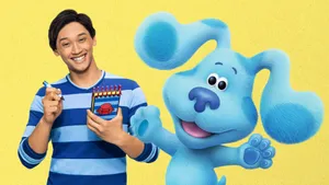 Blues Clues Josh And Blue Notepad Wallpaper