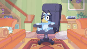 Bluey Bingo Relaxingin Chair Wallpaper