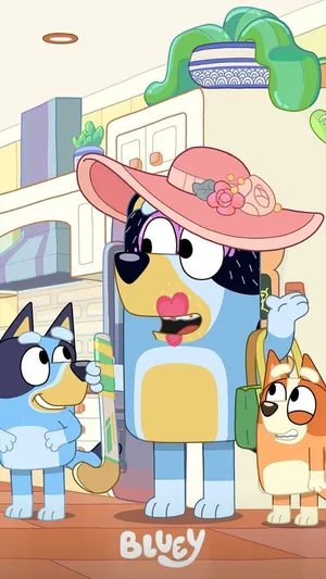 Bluey_ Characters_ Dressed_ Up Wallpaper