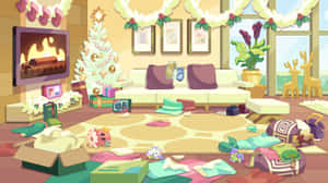 Bluey Christmas Morning Scene Wallpaper