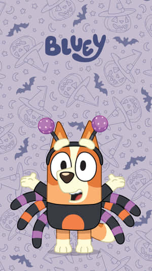 Bluey Halloween Costume Phone Wallpaper Wallpaper