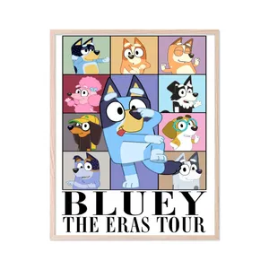Bluey The Eras Tour Poster Wallpaper