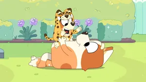 Blueyand Bingo Playtimein Park Wallpaper