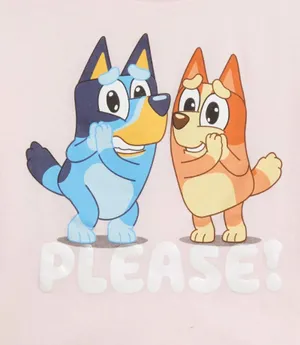 Blueyand Bingo Pleading Cute Wallpaper