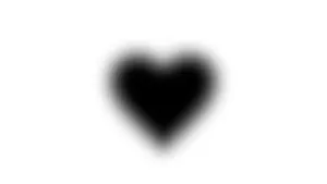 Blurred Black Heart Shaped Image Wallpaper